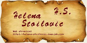 Helena Stoilović vizit kartica